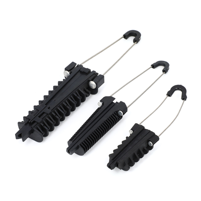 อะลูมิเนียม Overhead Anchor Drop Cable Clamp wire Wedge Clamp Fiber Optical Line