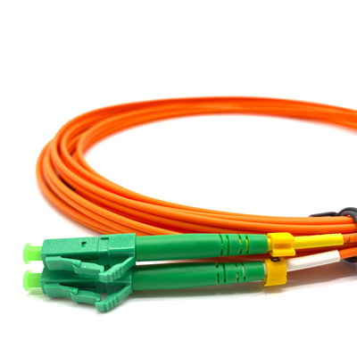 LC / APC LC / APC PVC LSZH G657A สายแพทช์ไฟเบอร์ออปติกแบบดูเพล็กซ์หลายโหมด 2.0 มม. 3.0 มม